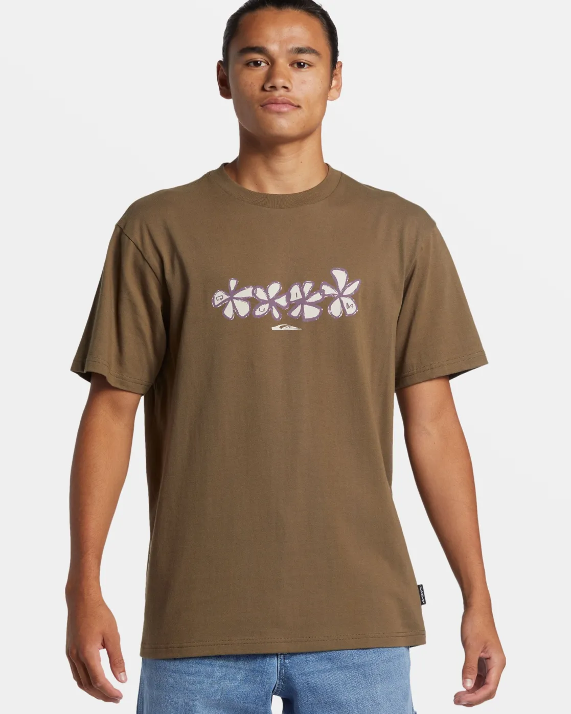 Quiksilver Tees>Four Flowers T-Shirt CANTEEN