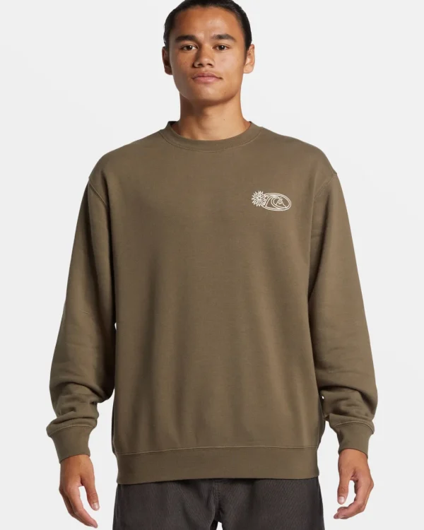 Quiksilver Sweatshirts & Hoodies | Under $100>Graphic Crewneck Sweatshirt CANTEEN