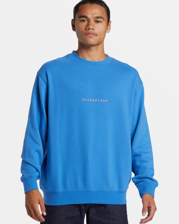 Quiksilver Sweatshirts & Hoodies | Under $100>Graphic Crewneck Sweatshirt NEBULASBLUE