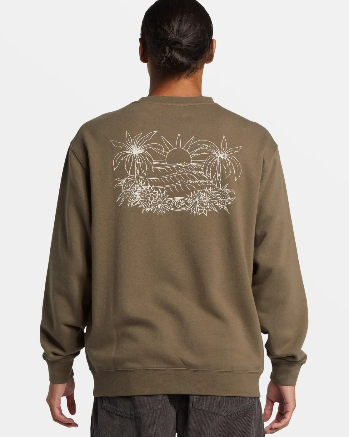 Quiksilver Sweatshirts & Hoodies | Under $100>Graphic Crewneck Sweatshirt CANTEEN