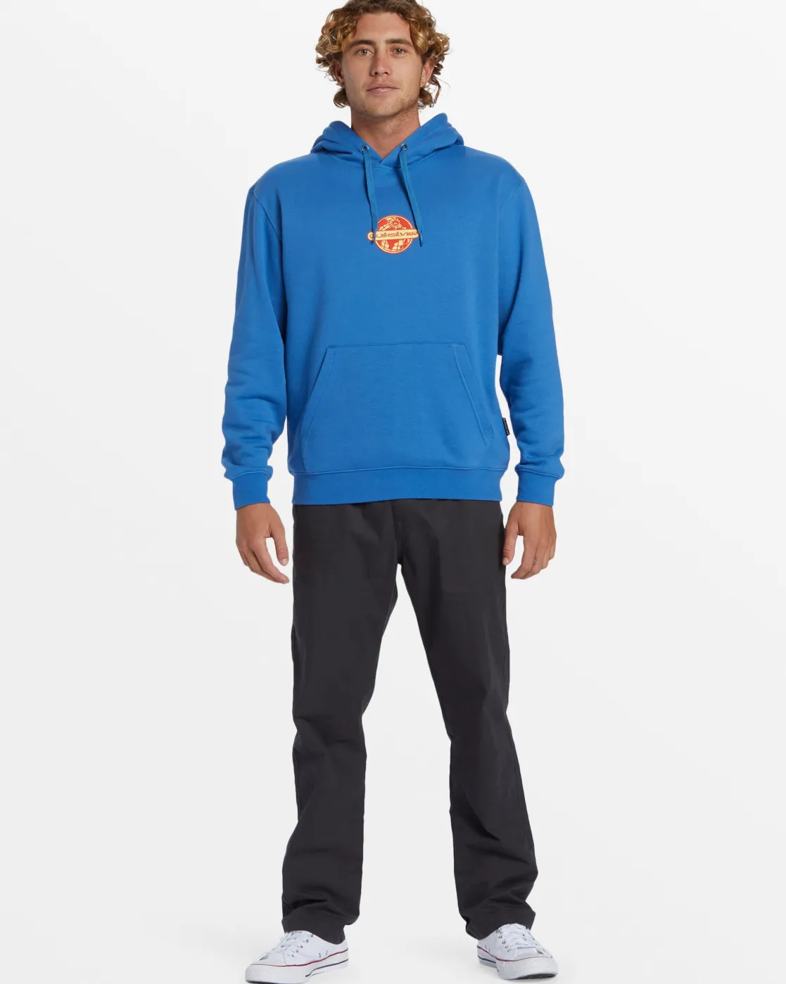 Quiksilver Sweatshirts & Hoodies>Graphic Mix Hoodie STARSAPPHIRE