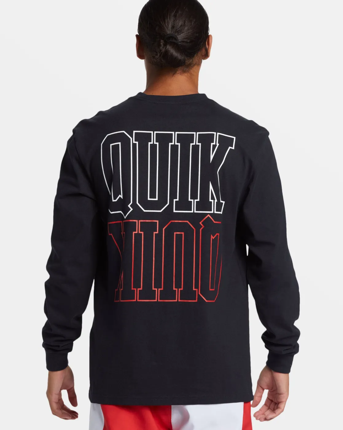 Quiksilver Tees>Griff Long Sleeve T-Shirt BLACK