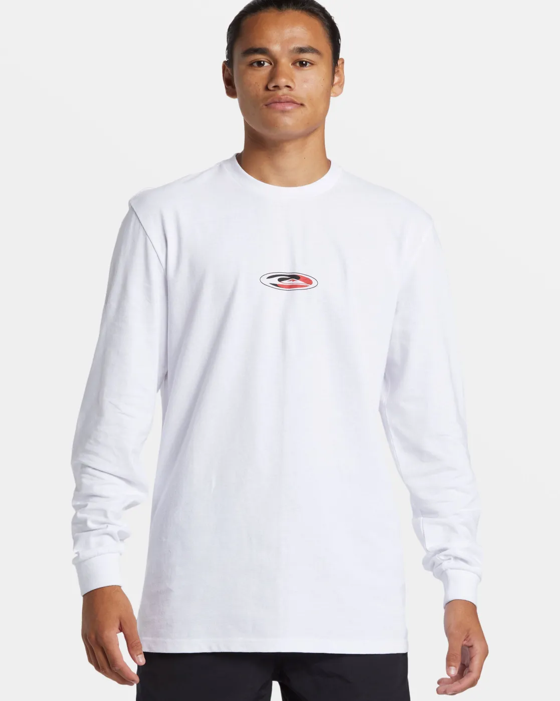 Quiksilver Tees>Griff Long Sleeve T-Shirt WHITE