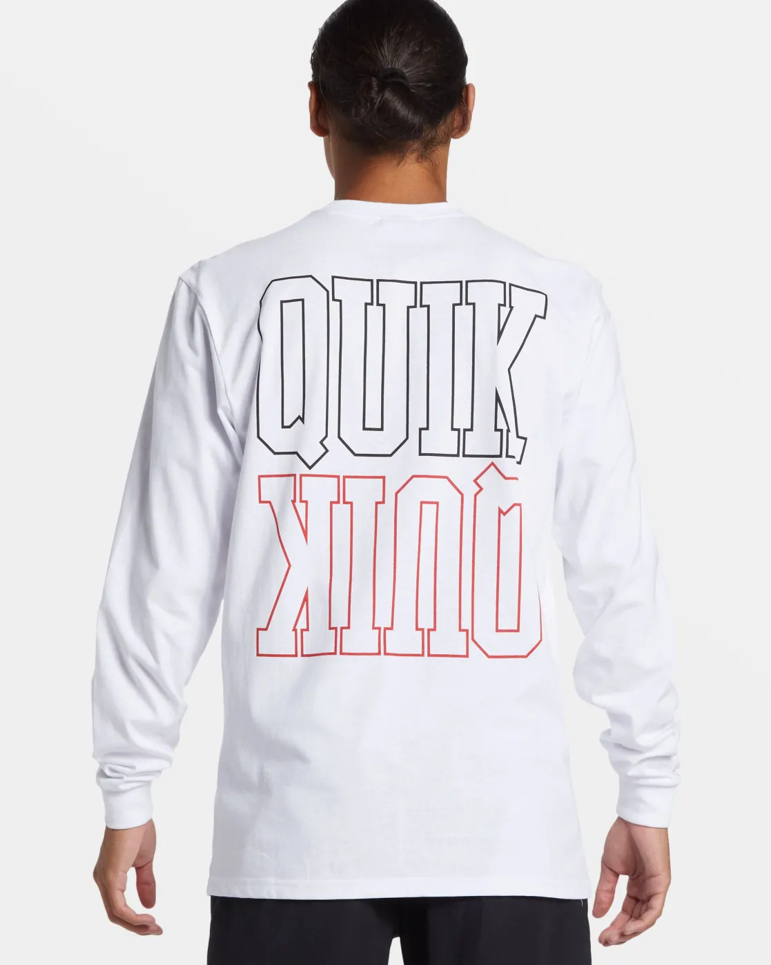 Quiksilver Tees>Griff Long Sleeve T-Shirt WHITE