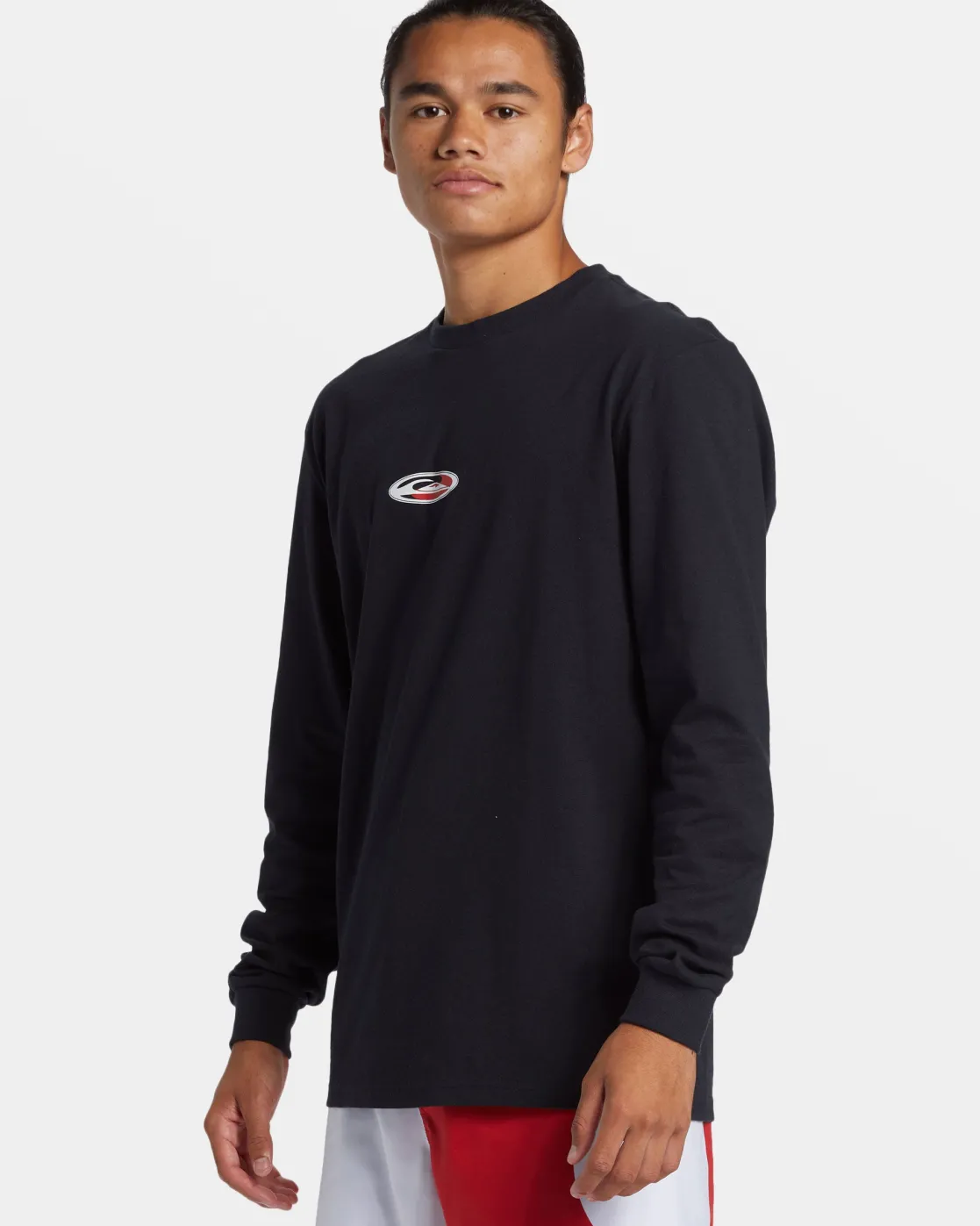 Quiksilver Tees>Griff Long Sleeve T-Shirt BLACK