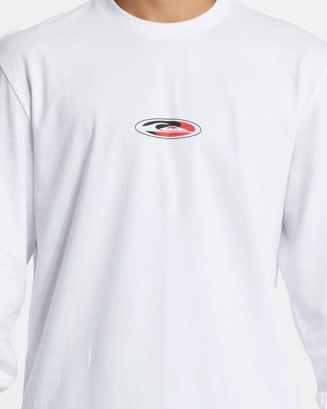 Quiksilver Tees>Griff Long Sleeve T-Shirt WHITE