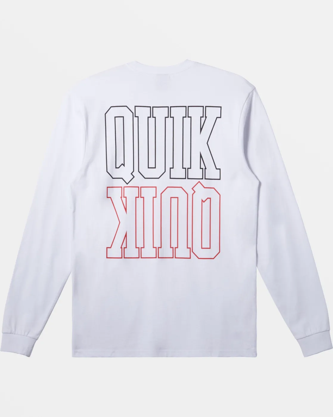 Quiksilver Tees>Griff Long Sleeve T-Shirt WHITE