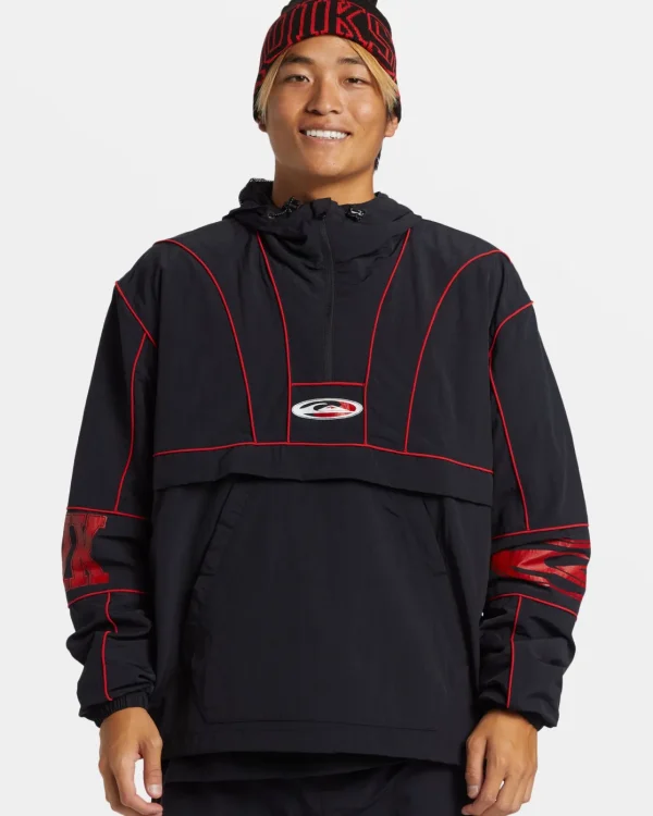 Quiksilver Jackets | Under $100>Griff Surf Half-Zip Jacket BLACK