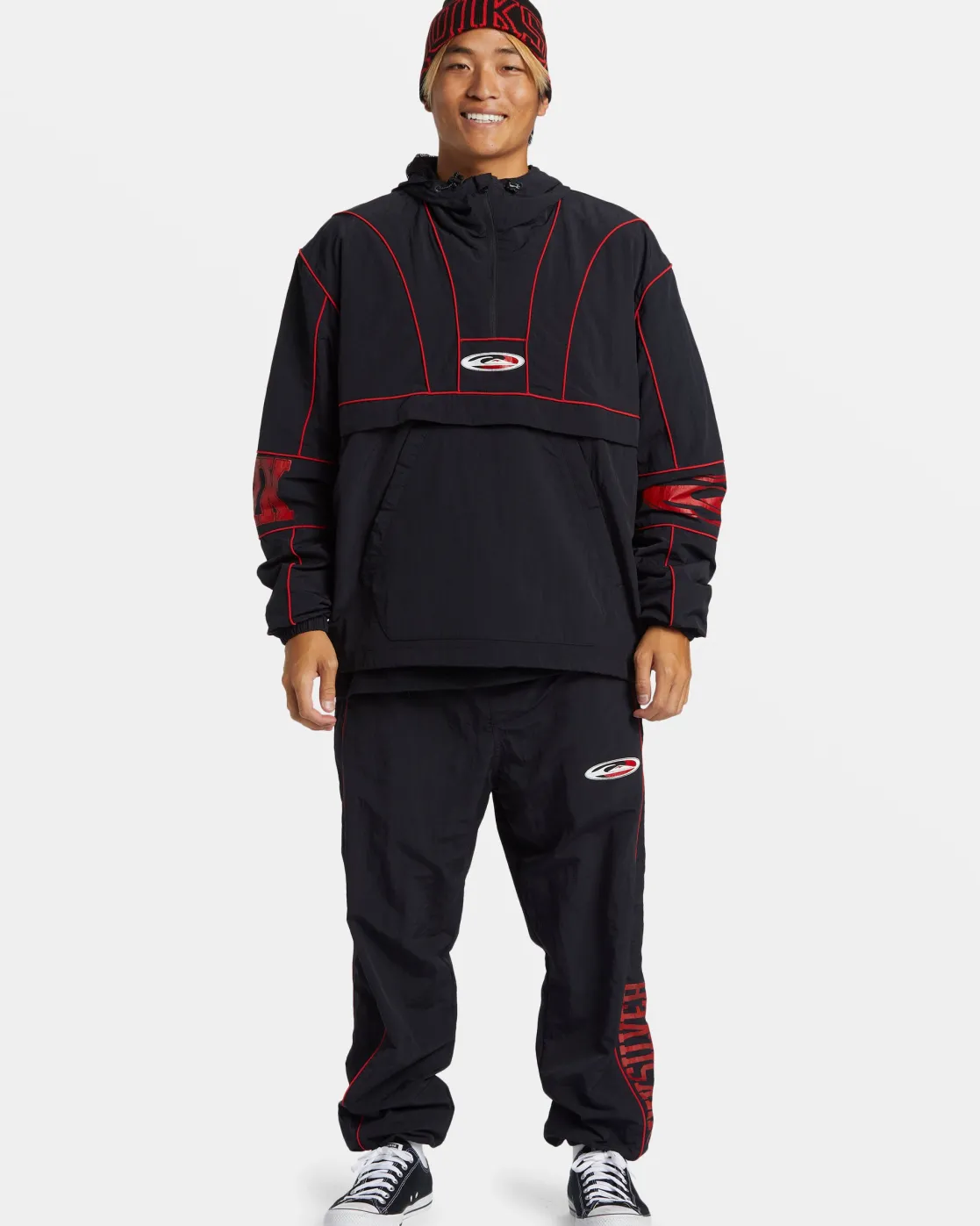 Quiksilver Jackets | Under $100>Griff Surf Half-Zip Jacket BLACK
