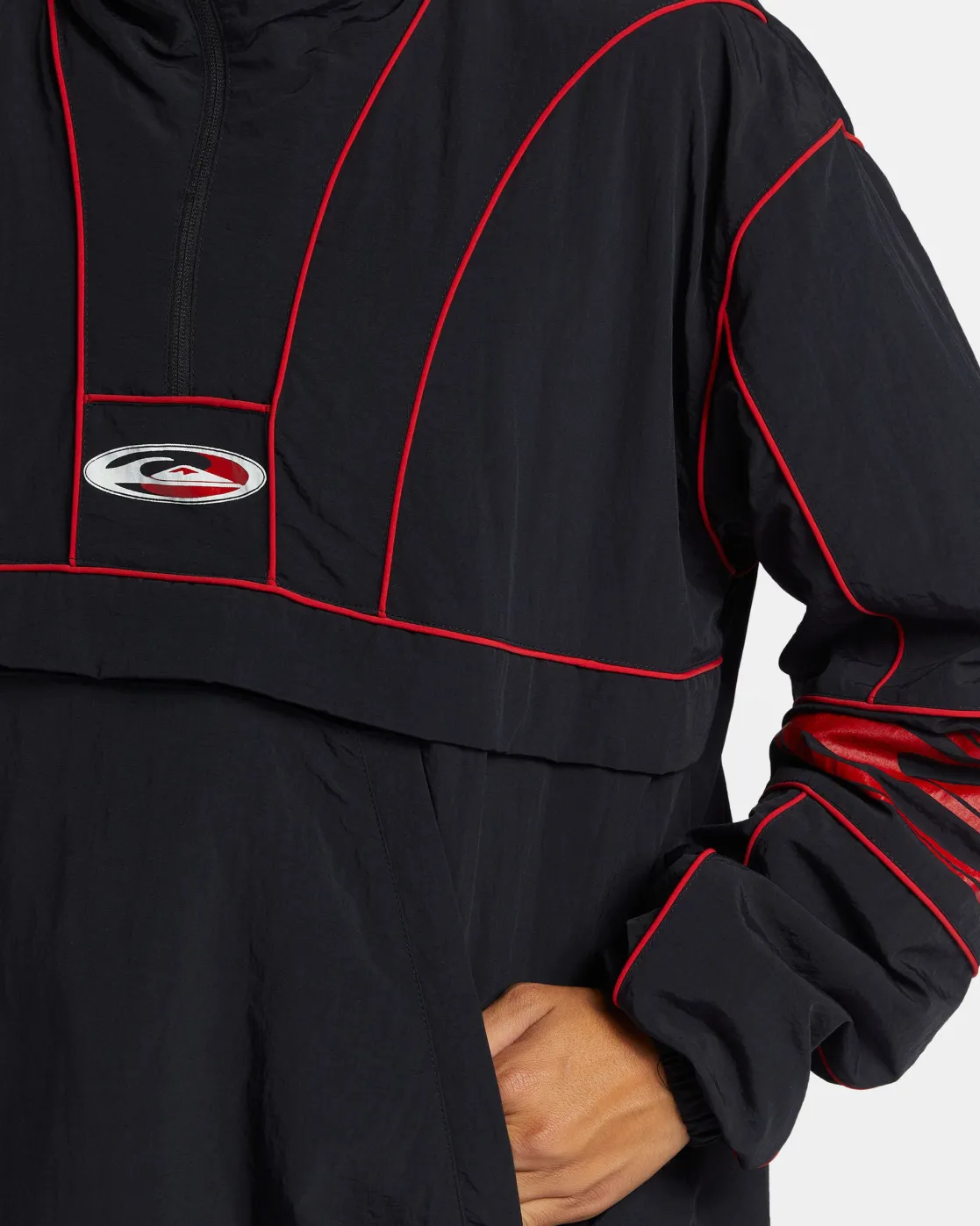 Quiksilver Jackets | Under $100>Griff Surf Half-Zip Jacket BLACK