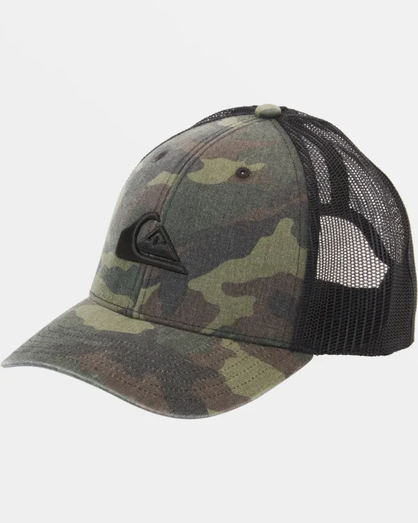 Quiksilver Hats>Grounder Trucker Hat CAMO