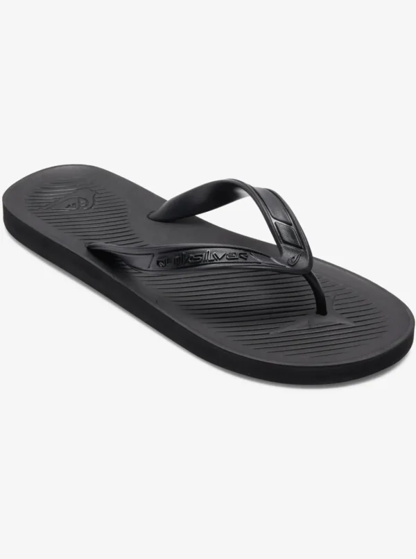 Quiksilver Sandals>Haleiwa Core Flip-Flops BLACK2