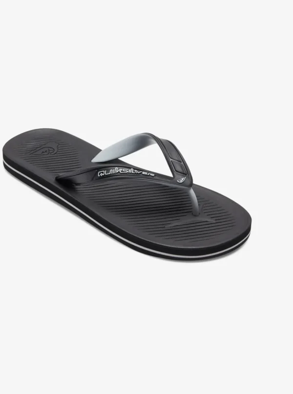 Quiksilver Sandals>Haleiwa Core Flip-Flops BLACK1