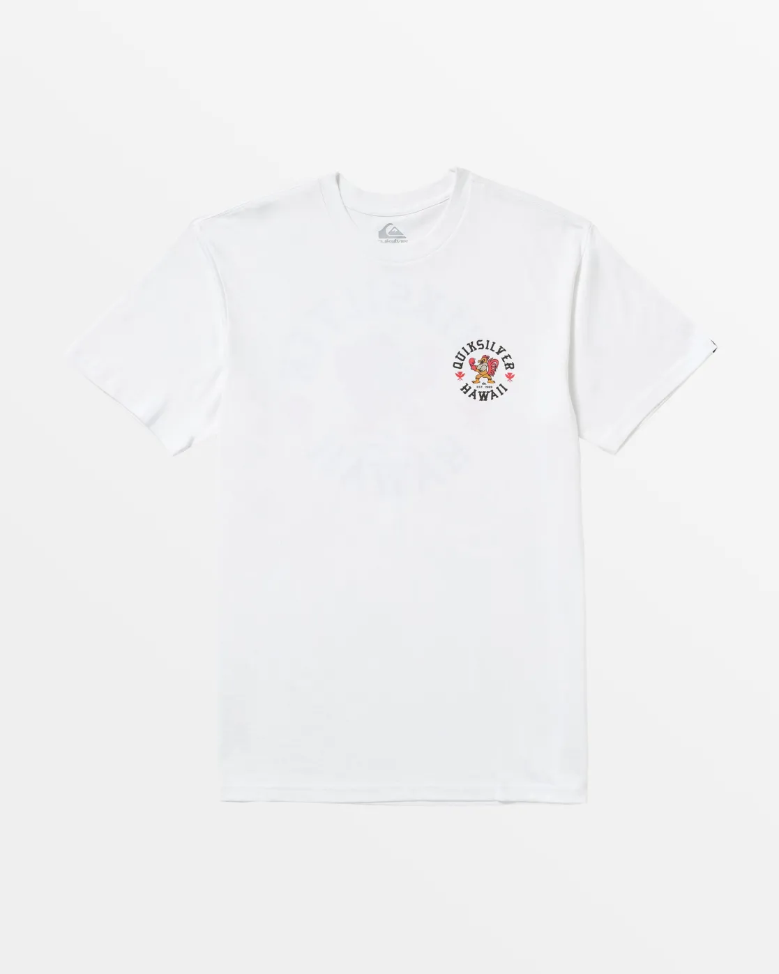 Quiksilver Tees>Hawaii Rooster T-Shirt WHITE