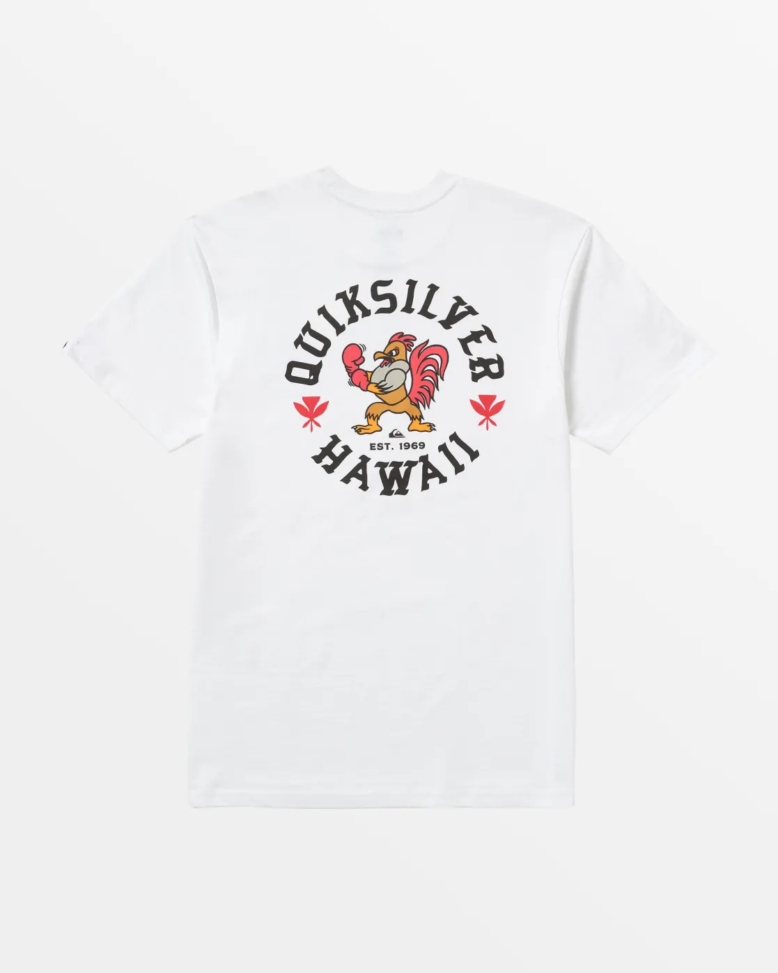 Quiksilver Tees>Hawaii Rooster T-Shirt WHITE