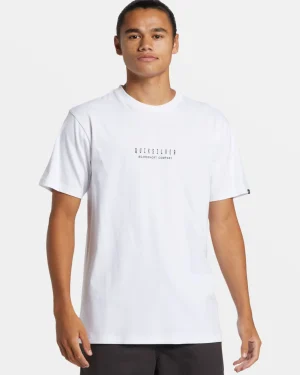 Quiksilver Tees>Hibiscus Pop T-Shirt WHITE
