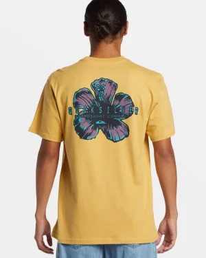 Quiksilver Tees>Hibiscus Pop T-Shirt FALLLEAF