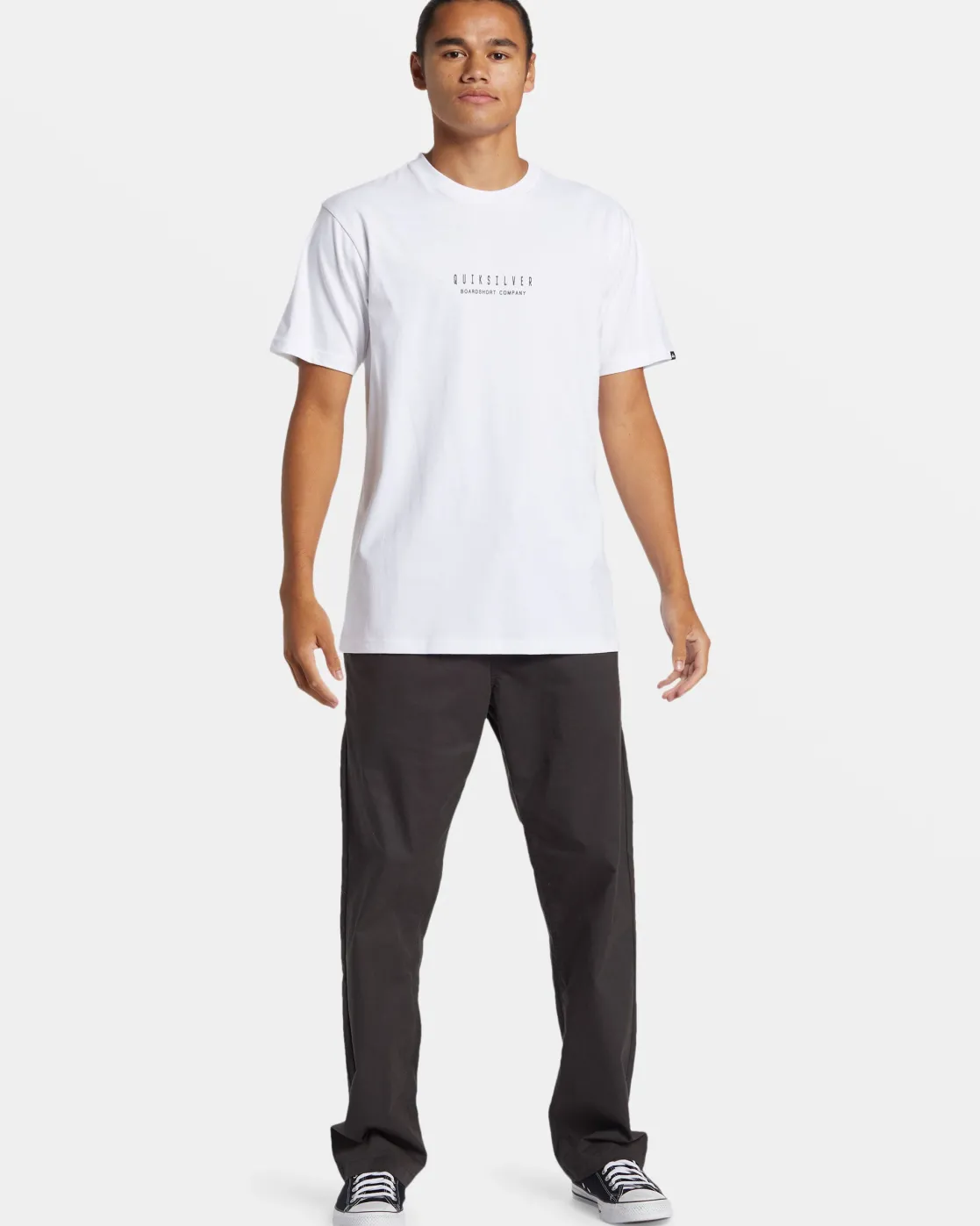 Quiksilver Tees>Hibiscus Pop T-Shirt WHITE