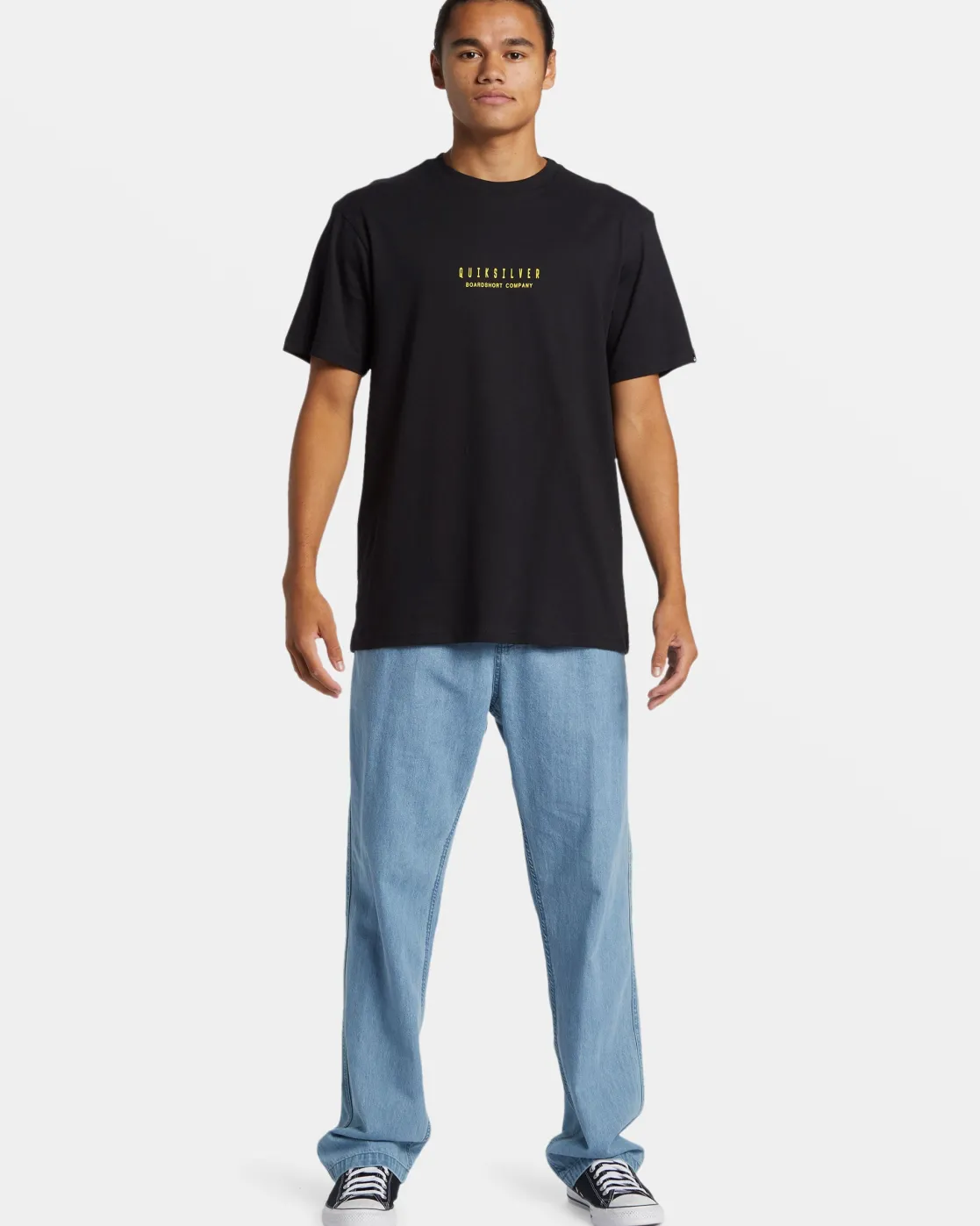 Quiksilver Tees>Hibiscus Pop T-Shirt BLACK