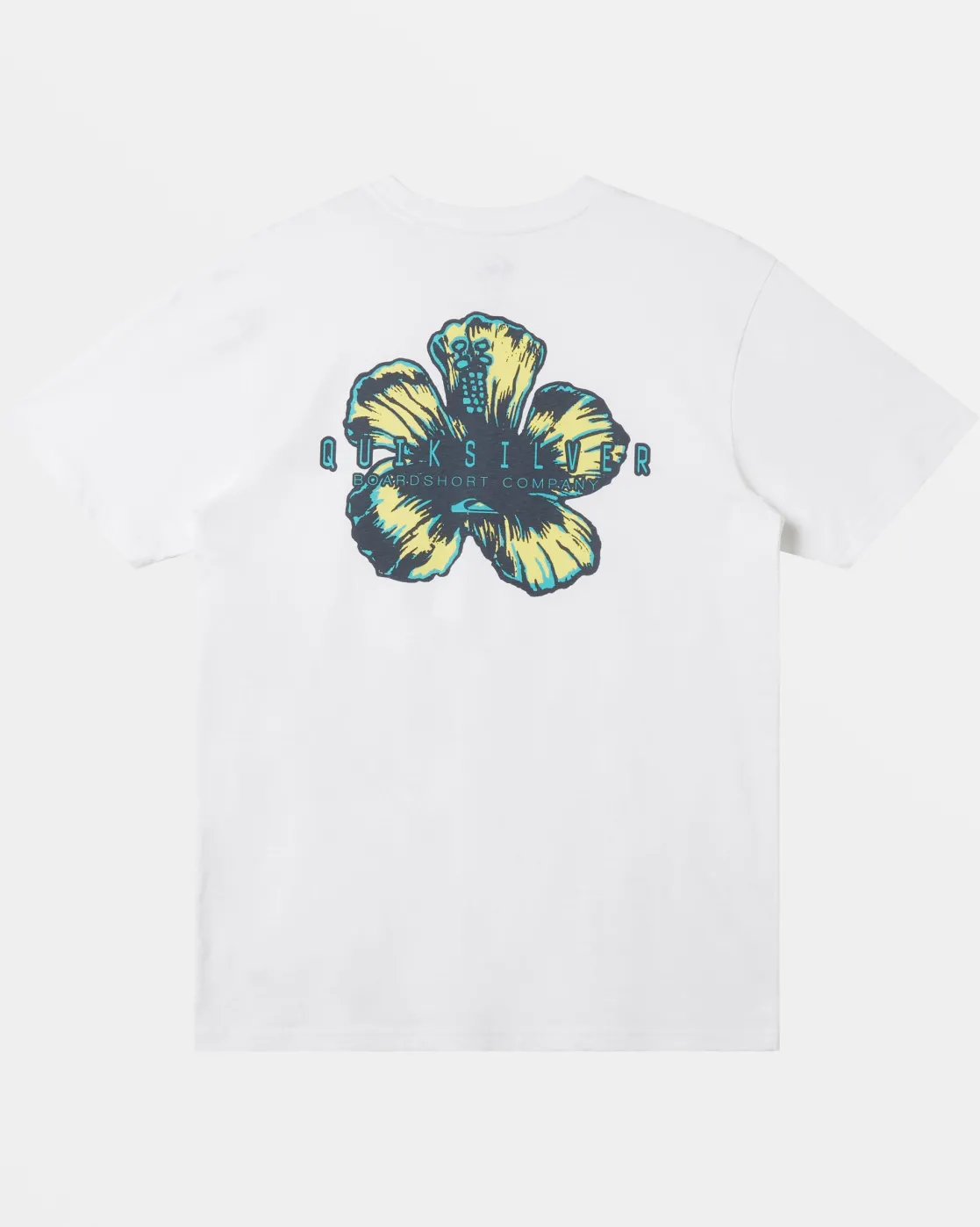 Quiksilver Tees>Hibiscus Pop T-Shirt WHITE