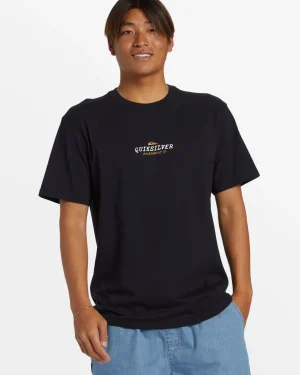 Quiksilver Tees>Hibiscus T-Shirt - BLACK