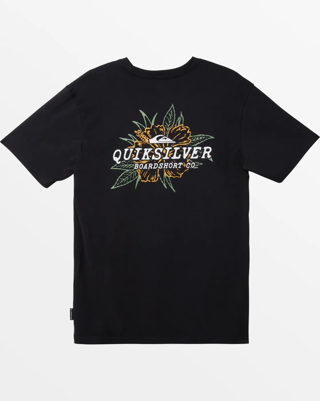 Quiksilver Tees>Hibiscus T-Shirt - BLACK