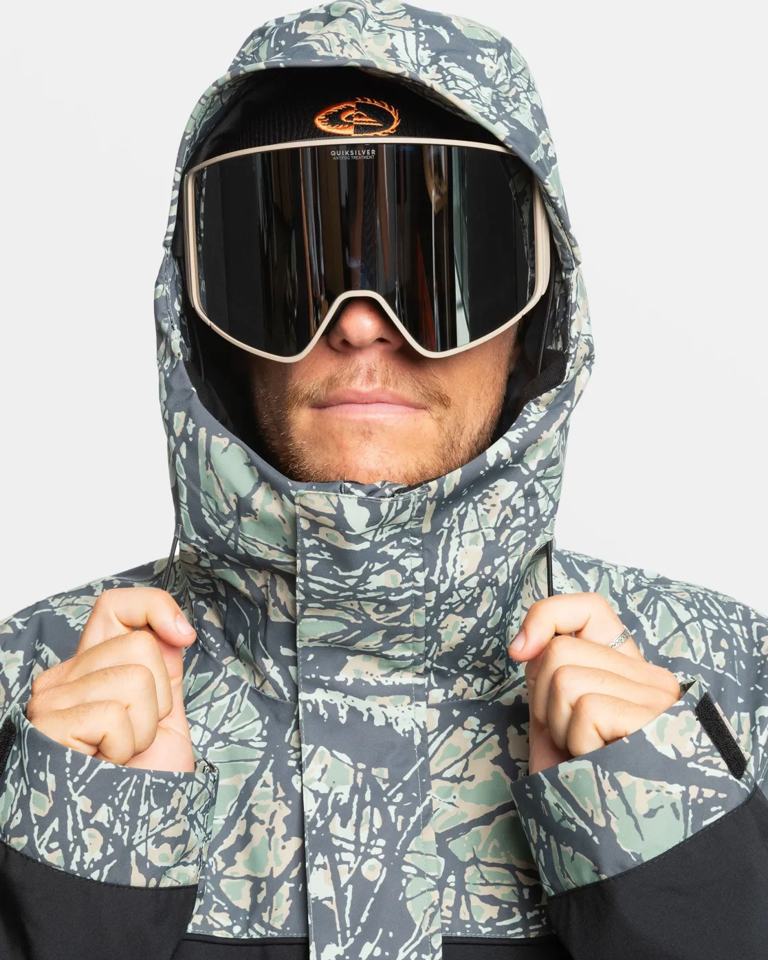 Quiksilver Snow Jackets>High Altitude 20K Snow Jacket WOODLANDABSTRACTSEASPRAY