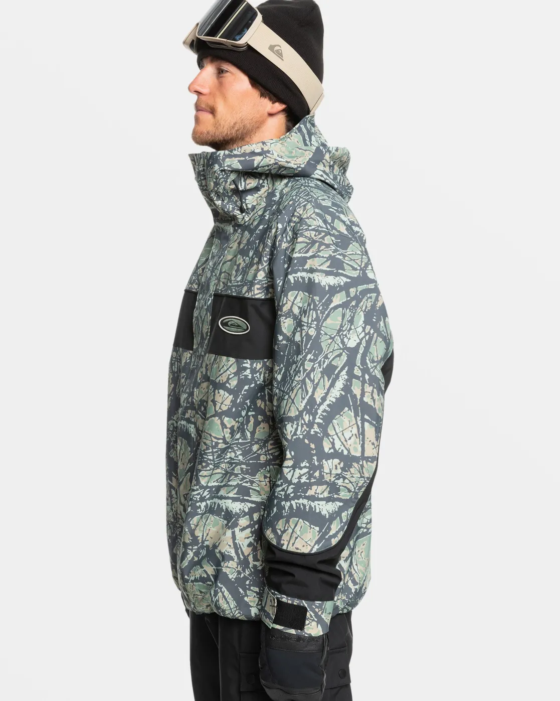 Quiksilver Snow Jackets>High Altitude 20K Snow Jacket WOODLANDABSTRACTSEASPRAY