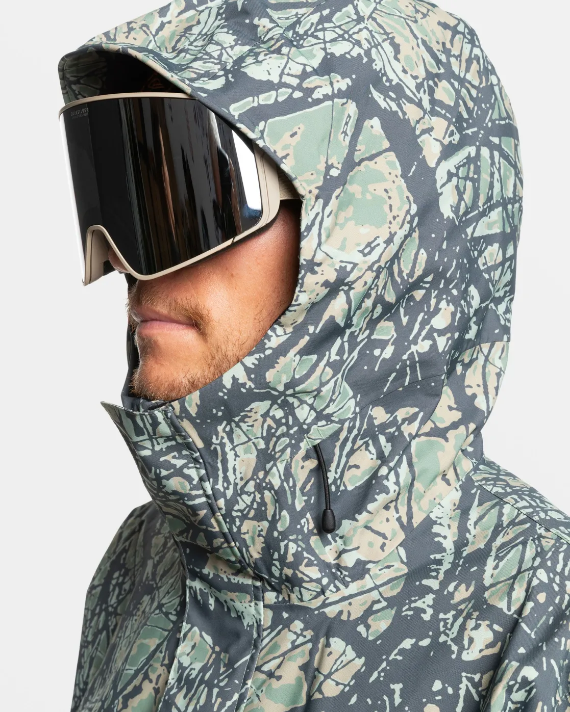 Quiksilver Snow Jackets>High Altitude 20K Snow Jacket WOODLANDABSTRACTSEASPRAY