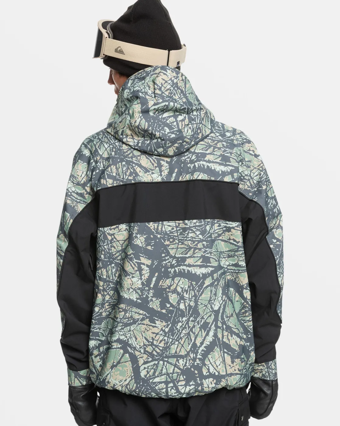 Quiksilver Snow Jackets>High Altitude 20K Snow Jacket WOODLANDABSTRACTSEASPRAY