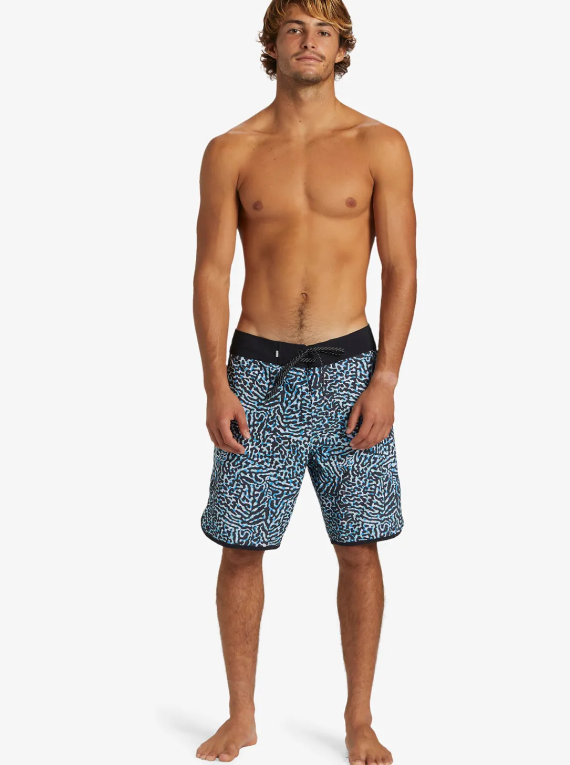 Quiksilver Boardshorts | Boardshorts>Highline Scallop 19" Boardshorts SWEDISHBLUE