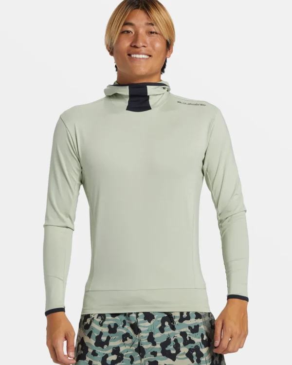Quiksilver Rashguards>Highline UPF 50 Hooded Long Sleeve Rashguard DESERTSAGE