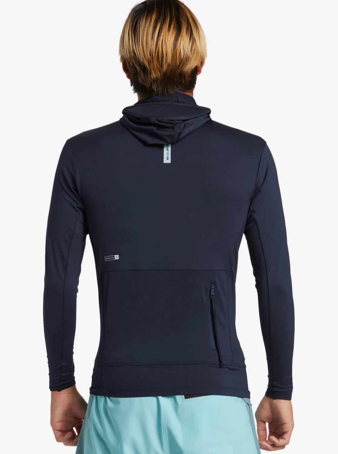 Quiksilver Rashguards>Highline UPF 50 Hooded Long Sleeve Rashguard DARKNAVY