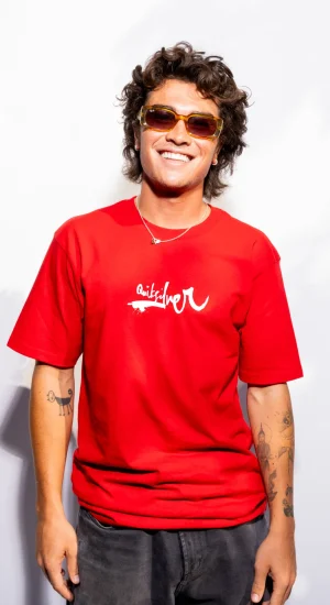 Quiksilver Tees | Under $50>Impaired Logo DNA T-Shirt SALSA