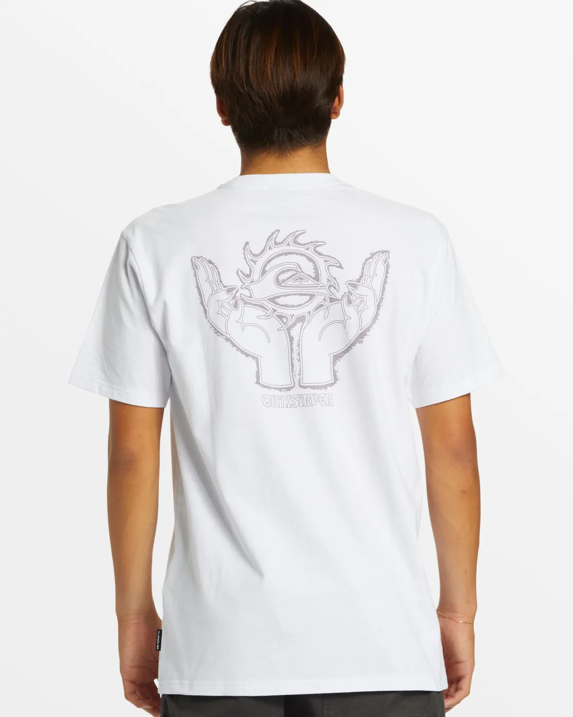 Quiksilver Tees>In Good Hands T-Shirt - WHITE