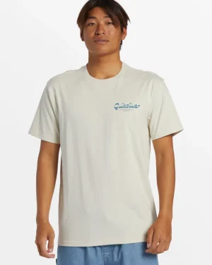 Quiksilver Tees>Island Mode T-Shirt - SILVERBIRCH
