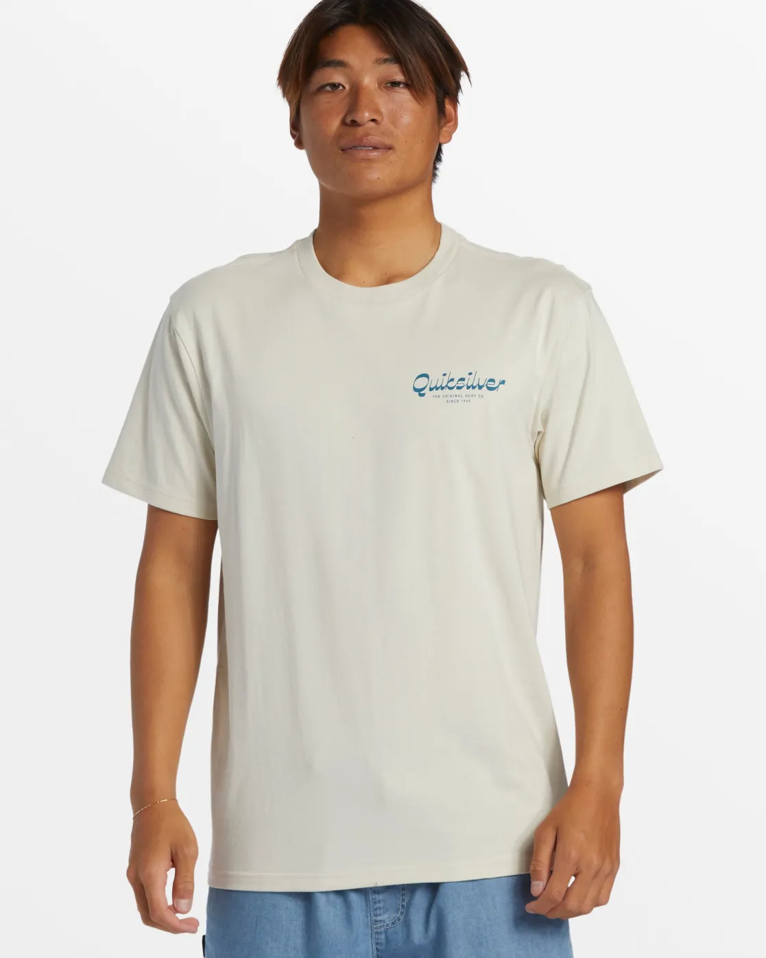 Quiksilver Tees>Island Mode T-Shirt - SILVERBIRCH