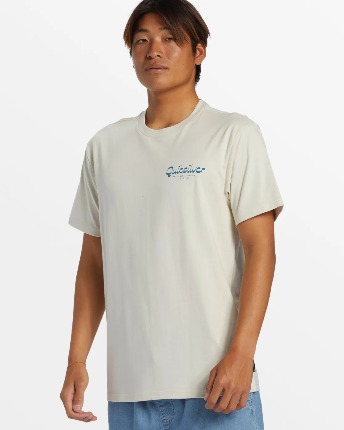 Quiksilver Tees>Island Mode T-Shirt - SILVERBIRCH