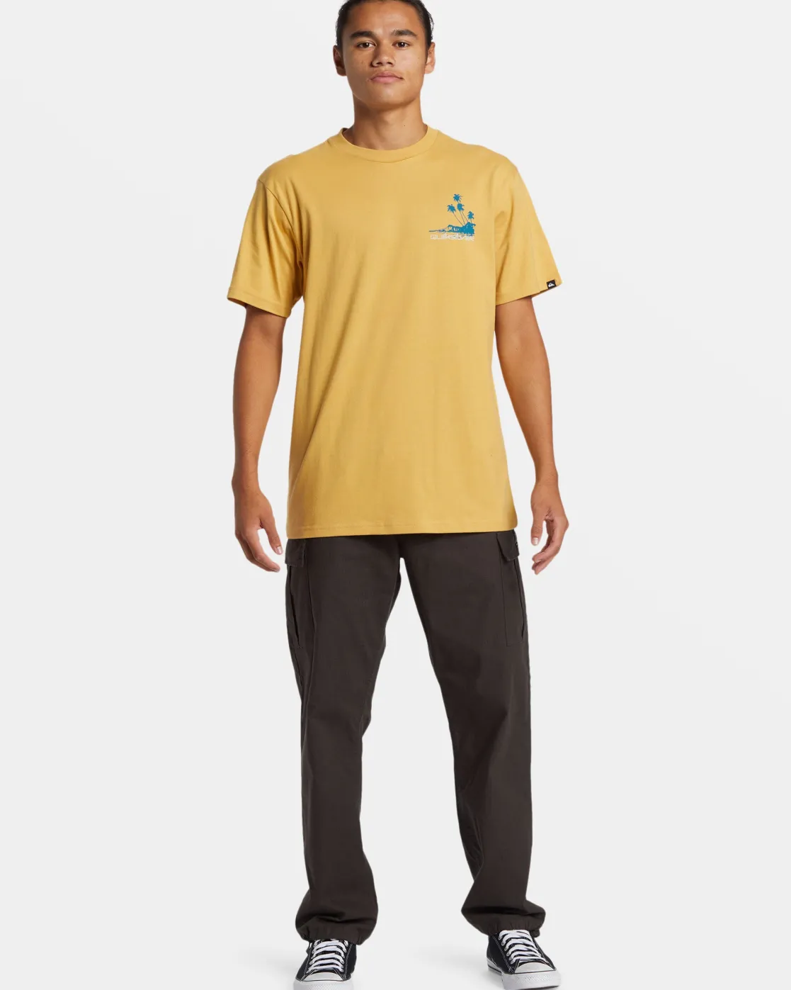 Quiksilver Tees>Island Vibes T-Shirt FALLLEAF