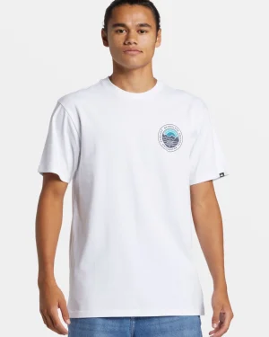 Quiksilver Tees>Landscapes T-Shirt WHITE