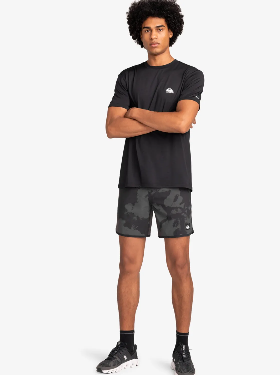 Quiksilver Tees>Lap Time T-Shirt TRUEBLACK