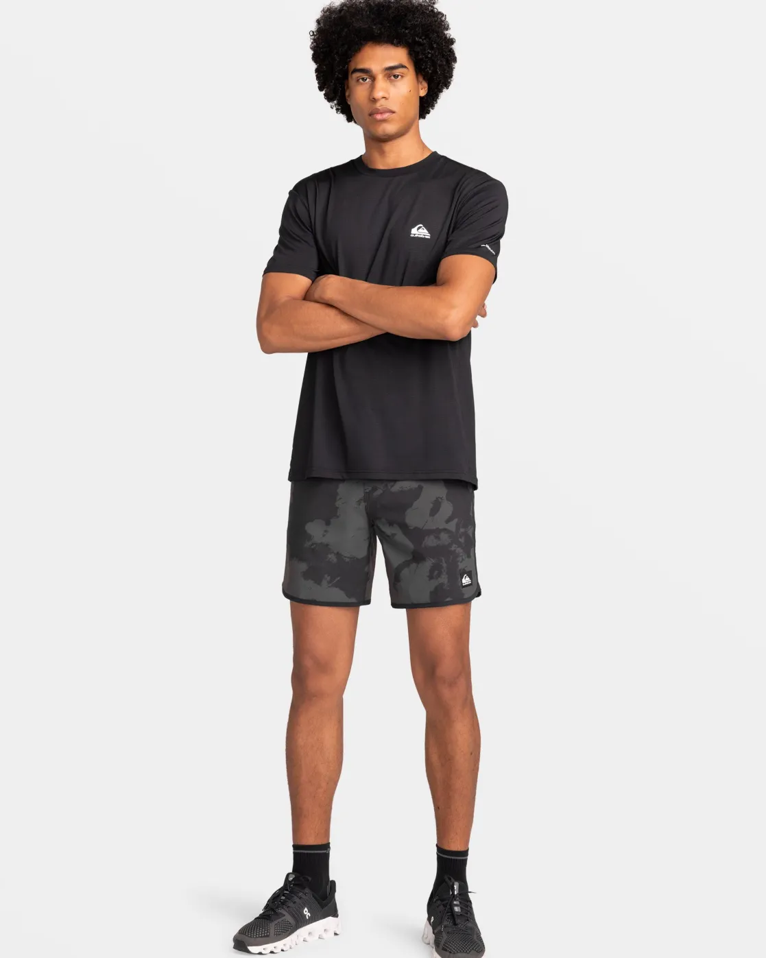 Quiksilver Tees>Lap Time T-Shirt TRUEBLACK