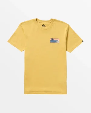 Quiksilver Tees>Line Up T-Shirt OCHRE