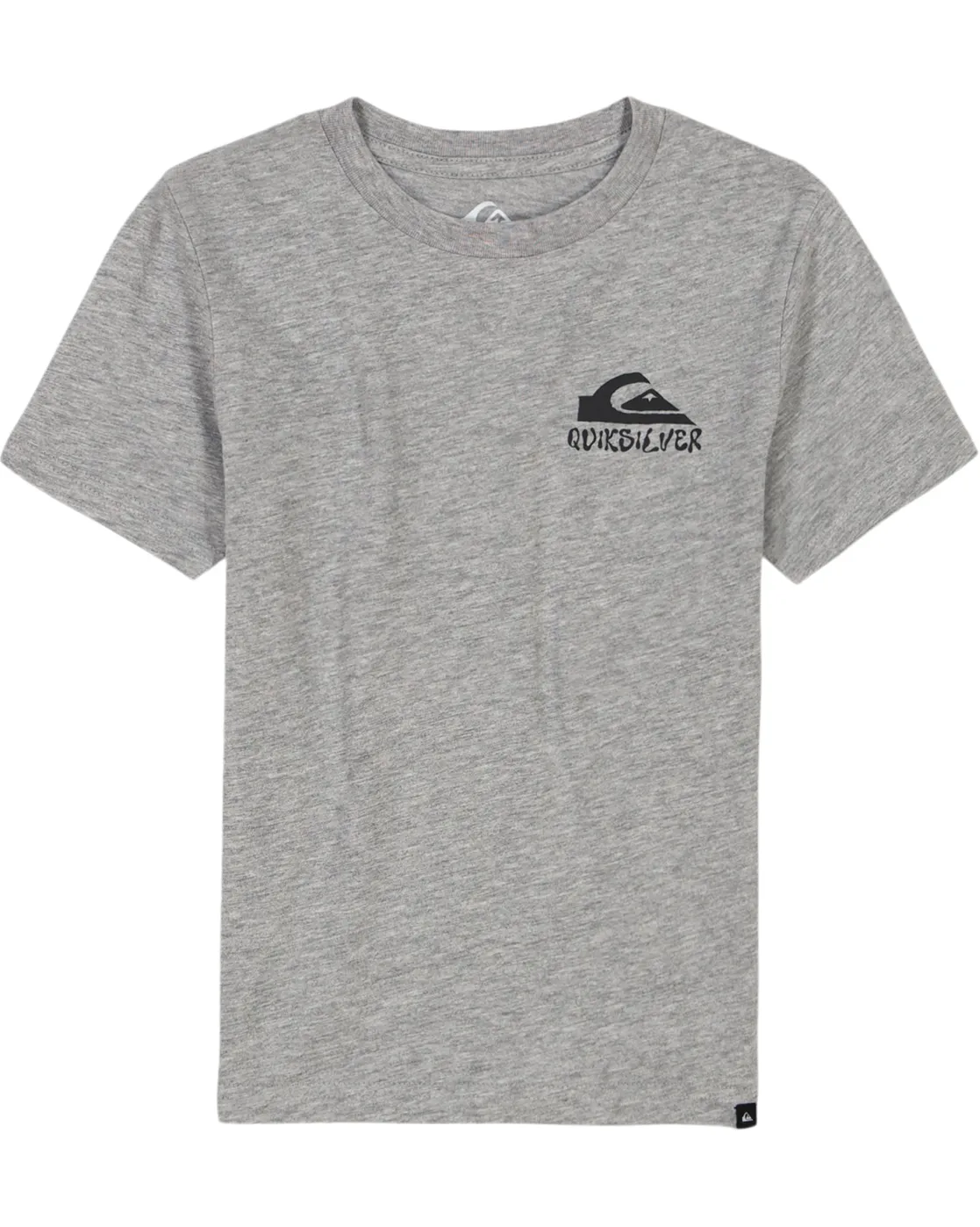Quiksilver Shirts & Polos>Little Boys Shark Mouth Short Sleeve Shirt GreyHeather