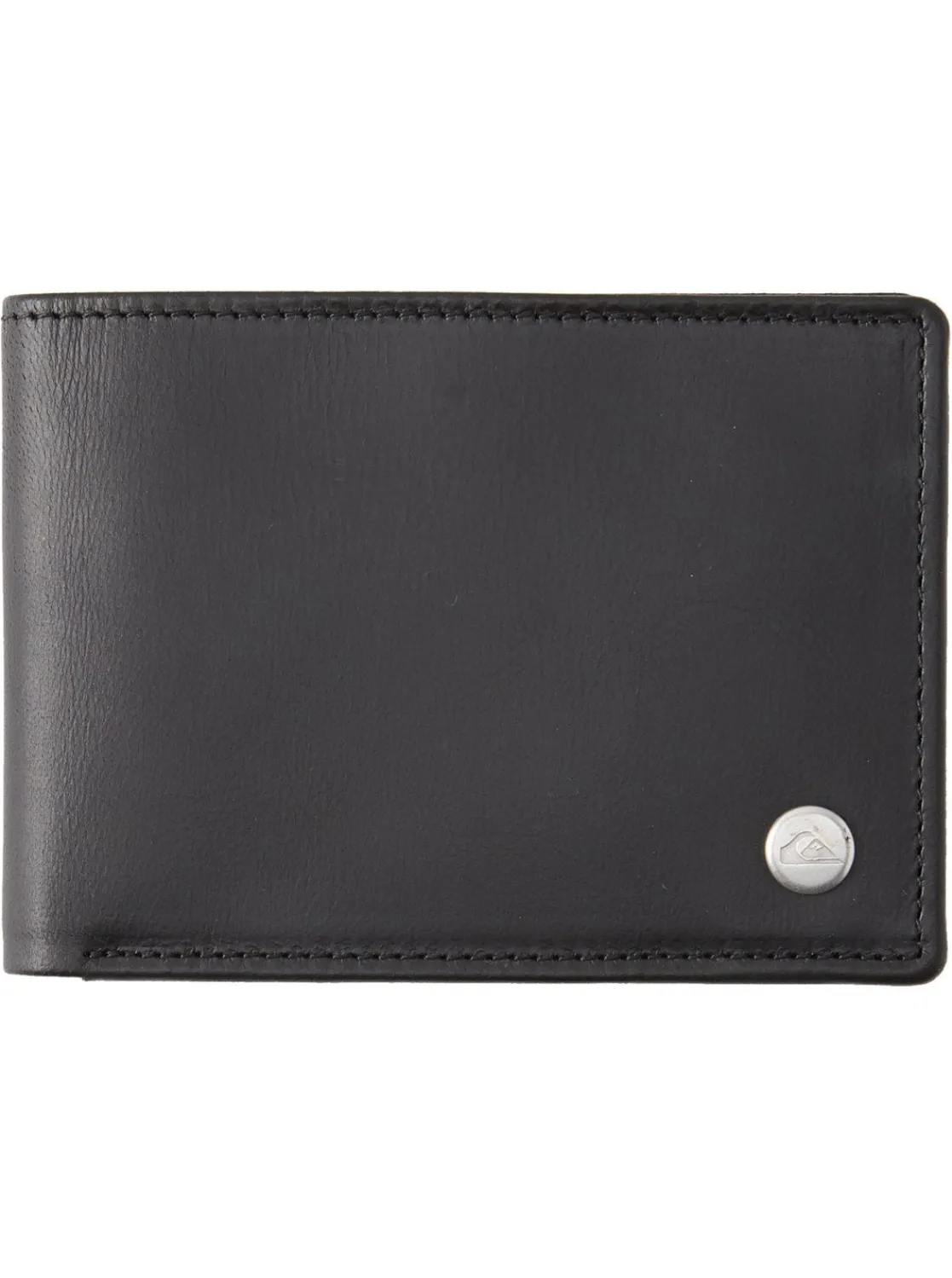 Quiksilver Wallets | Under $50>Mac Tri-Fold Leather Wallet - BLACK