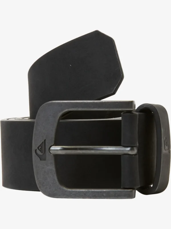 Quiksilver Belts | Under $50>Main Street Faux Leather Belt BLACK/BLACK