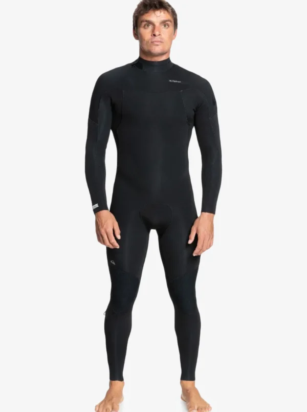 Quiksilver Wetsuits>5/4/3mm Everyday Sessions Back Zip Wetsuit BLACK