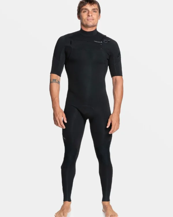 Quiksilver Wetsuits>2/2mm Everyday Sessions Short Sleeve Spring Suit BLACK