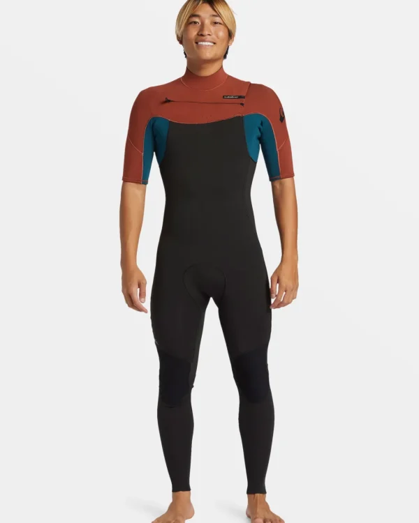 Quiksilver Wetsuits>2/2mm Everyday Sessions Short Sleeve Spring Suit BURNTHENNA