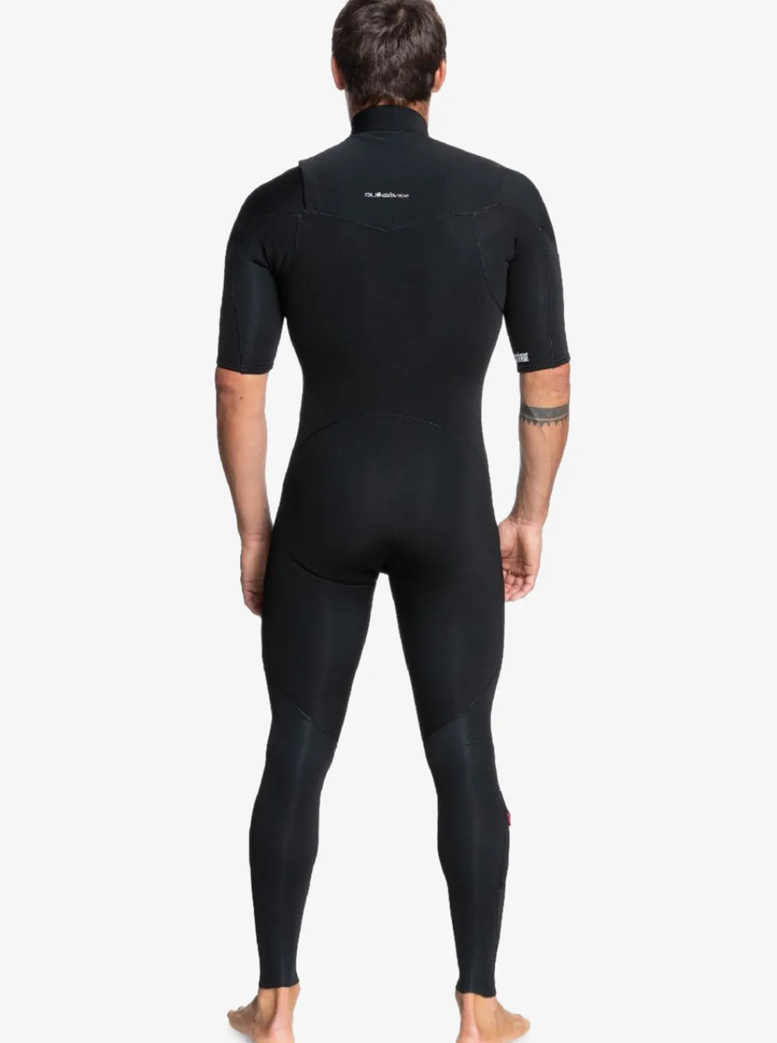 Quiksilver Wetsuits>2/2mm Everyday Sessions Short Sleeve Chest Zip Springsuit BLACK